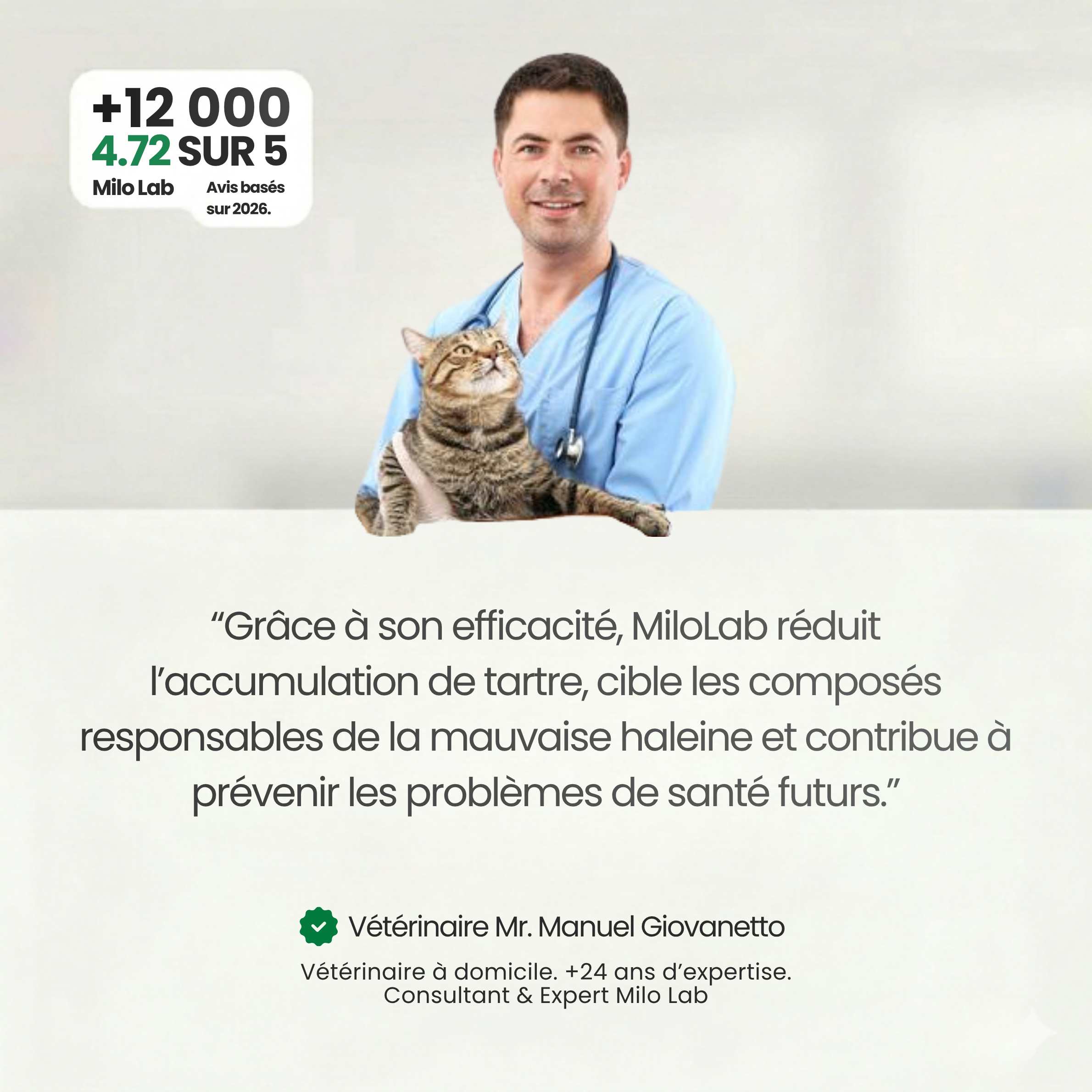 Stoppez les bactéries responsables des infections et le tartre avec le spray dentaire MiloLab