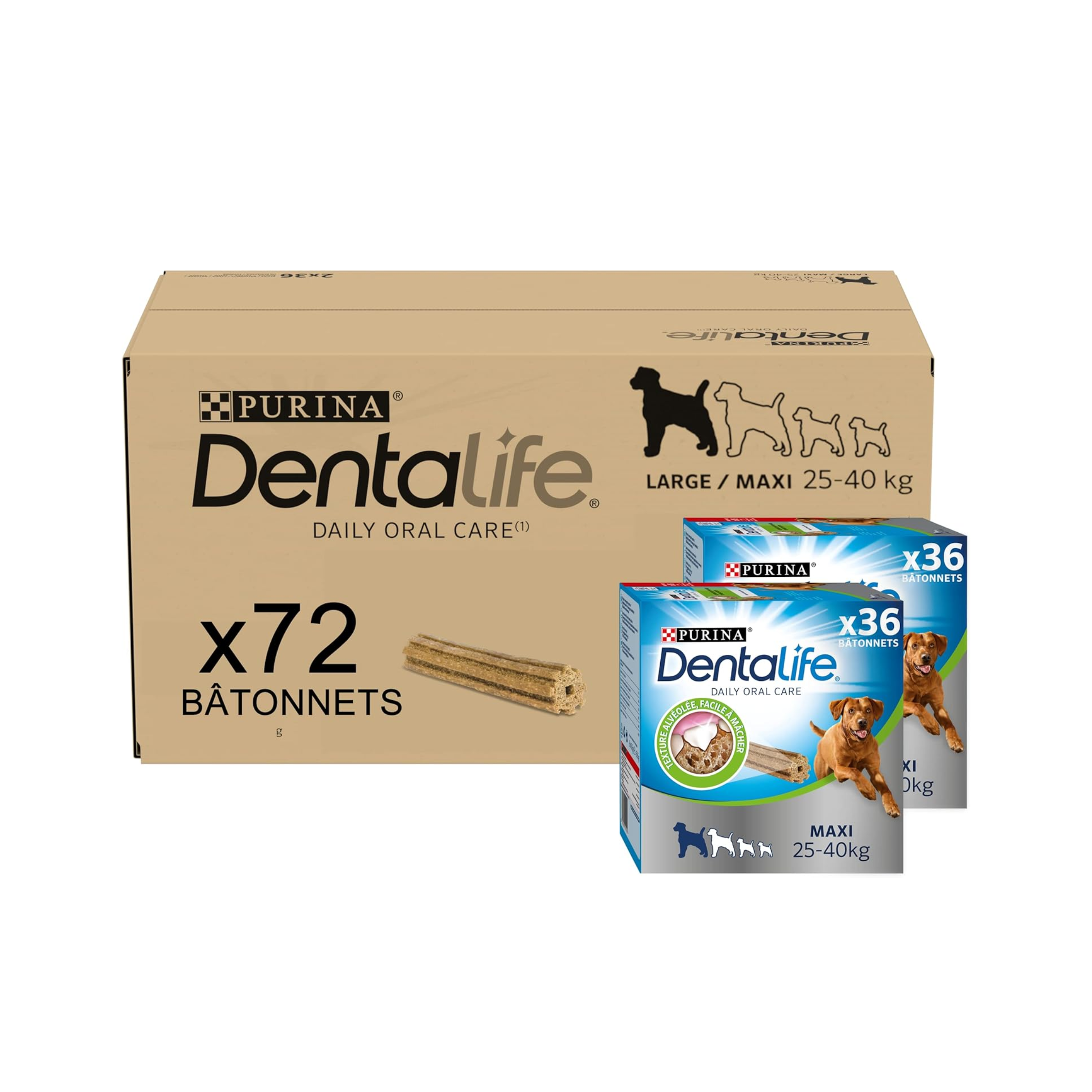 DENTALIFE Maxi MultiPack Friandises 2x1272g ANTI-TARTRE